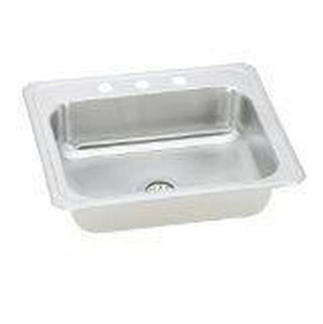 Elkay - 20 Gauge Stainless Steel 25'' x 21.25'' x 6.875'' Single Bowl Drop-in Kitchen Sink