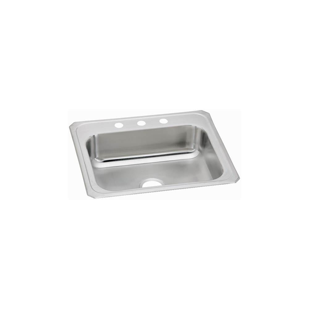 Elkay - 20 Gauge Stainless Steel 31'' x 22'' x 6.875'' Single Bowl Drop-in Kitchen Sink - Brushed Satin