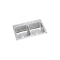 Elkay - 20 Gauge Stainless Steel 43'' x 22'' x 6.875'' Double Bowl Drop-in Kitchen Sink - Brushed Satin