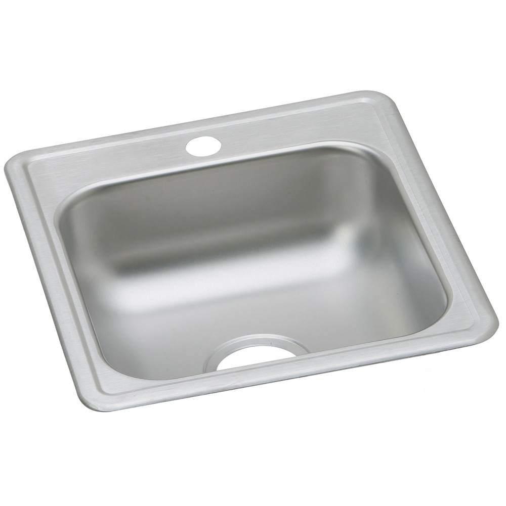 Elkay - 22 Gauge Stainless Steel 17'' x 19'' x 6.1875'' Single Bowl Drop-in Bar/Prep Sink - Satin