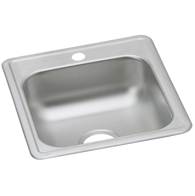 Elkay - 22 Gauge Stainless Steel 17'' x 19'' x 6.1875'' Single Bowl Drop-in Bar/Prep Sink - Satin