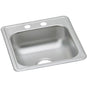 Elkay - 22 Gauge Stainless Steel 17'' x 19'' x 6.1875'' Single Bowl Drop-in Bar/Prep Sink - Satin