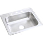 Elkay - 22 Gauge Stainless Steel 25'' x 21.25'' x 6.5625'' Single Bowl Drop-in Kitchen Sink - Satin