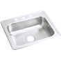 Elkay - 22 Gauge Stainless Steel 25'' x 22'' x 6.5625'' Single Bowl Drop-in Kitchen Sink - Satin