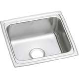 Elkay - 18 Gauge Stainless Steel 19'' x 18'' x 10.125'' Single Bowl Drop-in Bar/Prep Sink Kit - Lustrous Satin