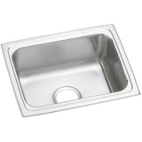 Elkay - 18 Gauge Stainless Steel 25'' x 19.5'' x 12.125'' Single Bowl Drop-in Kitchen Sink - Lustrous Satin