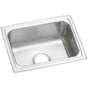 Elkay - 18 Gauge Stainless Steel 25'' x 19.5'' x 12.125'' Single Bowl Drop-in Kitchen Sink - Lustrous Satin