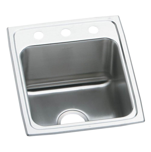 Elkay - 18 Gauge Stainless Steel 17'' x 20'' x 10.125'' Single Bowl Drop-in Kitchen Sink - Lustrous Satin