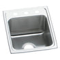 Elkay - 18 Gauge Stainless Steel 17'' x 20'' x 10.125'' Single Bowl Drop-in Kitchen Sink - Lustrous Satin