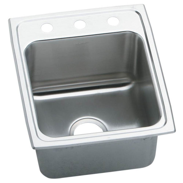 Elkay - 18 Gauge Stainless Steel 17'' x 22'' x 10.125'' Single Bowl Top Mount Kitchen Sink - Lustrous Satin