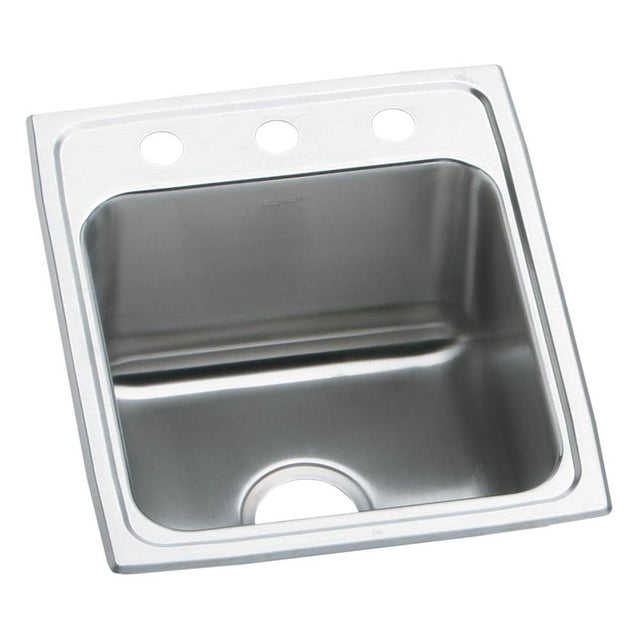 Elkay - 18 Gauge Stainless Steel 15'' x 22'' x 6'' Single Bowl Drop-in Kitchen Sink - Lustrous Satin