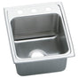 Elkay - 18 Gauge Stainless Steel 17'' x 22'' x 10.125'' Single Bowl Top Mount Kitchen Sink - Lustertone