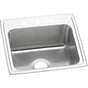 Elkay - 18 Gauge Stainless Steel 22'' x 19.5'' x 10.125'' Single Bowl Drop-in Kitchen Sink - Lustrous Satin