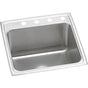 Elkay - 18 Gauge Stainless Steel 19.5'' x 22'' x 10.125'' Single Bowl Drop-in Kitchen Sink - Lustrous Satin