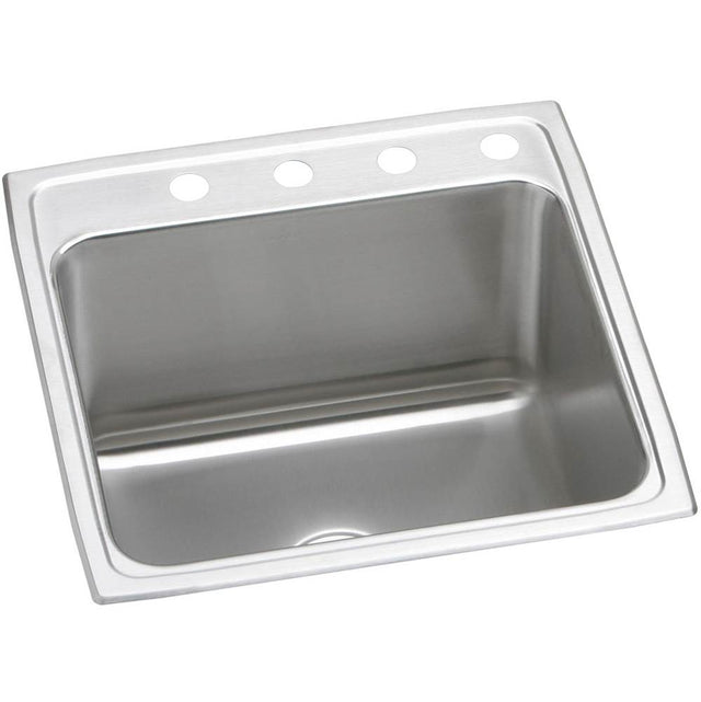 Elkay - 18 Gauge Stainless Steel 19.5'' x 22'' x 10.125'' Single Bowl Drop-in Kitchen Sink - Lustrous Satin