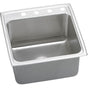 Elkay - 18 Gauge Stainless Steel 22'' x 22'' x 12.125'' Single Bowl Top Mount Kitchen Sink - Lustertone