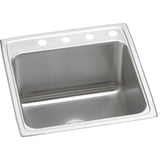 Elkay - 18 Gauge Stainless Steel 22'' x 22'' x 12.125'' Single Bowl Drop-in Kitchen Sink - Lustrous Satin