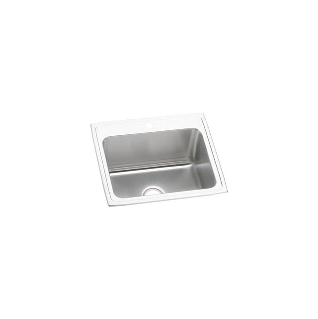 Elkay - 18 Gauge Stainless Steel 25'' x 22'' x 10.375'' Single Bowl Drop-in Kitchen Sink - Lustrous Satin
