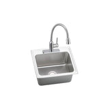 18 Gauge Stainless Steel 25'' x 22'' x 10.375'' Single Bowl Drop-in Kitchen Sink