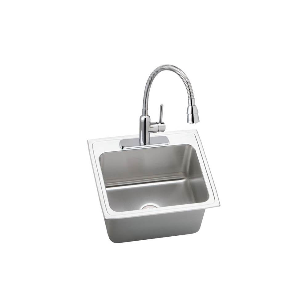 18 Gauge Stainless Steel 25'' x 22'' x 12.125'' Single Bowl Drop-in Kitchen Sink