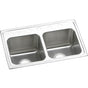Elkay - 18 Gauge Stainless Steel 29'' x 18'' x 10'' Double Bowl Drop-in Kitchen Sink - Lustrous Satin