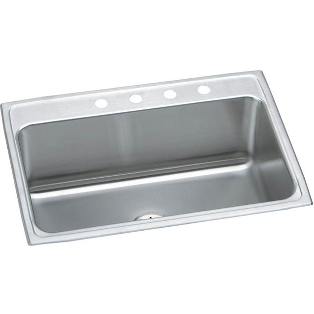 Elkay - Lustertone Classic Stainless Steel 31'' x 22'' x 10-1/8'', Single Bowl Drop-in Sink with Perfect Drain - Lustrous Satin