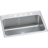 Elkay - Lustertone Classic Stainless Steel 31'' x 22'' x 10-1/8'', Single Bowl Drop-in Sink with Perfect Drain - Lustrous Satin