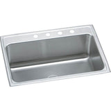Elkay - 18 Gauge Stainless Steel 31'' x 22'' x 11.625'' Single Bowl Drop-in Kitchen Sink - Lustrous Satin