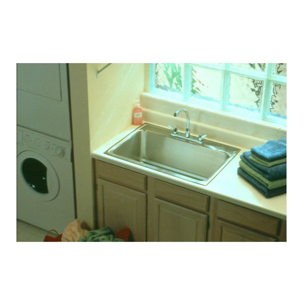 18 Gauge Stainless Steel 31'' x 22'' x 11.625'' Single Bowl Drop-in Kitchen Sink