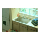18 Gauge Stainless Steel 31'' x 22'' x 11.625'' Single Bowl Drop-in Kitchen Sink