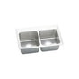 Elkay - 18 Gauge Stainless Steel 33'' x 19.5'' x 10.125'' Double Bowl Top Mount Kitchen Sink - Lustertone