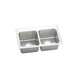 18 Gauge Stainless Steel 33'' x 22'' x 10.125'' Double Bowl Drop-in Kitchen Sink
