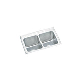 Elkay - 18 Gauge Stainless Steel 33'' x 22'' x 10.125'' Double Bowl Drop-in Kitchen Sink - Lustrous Satin