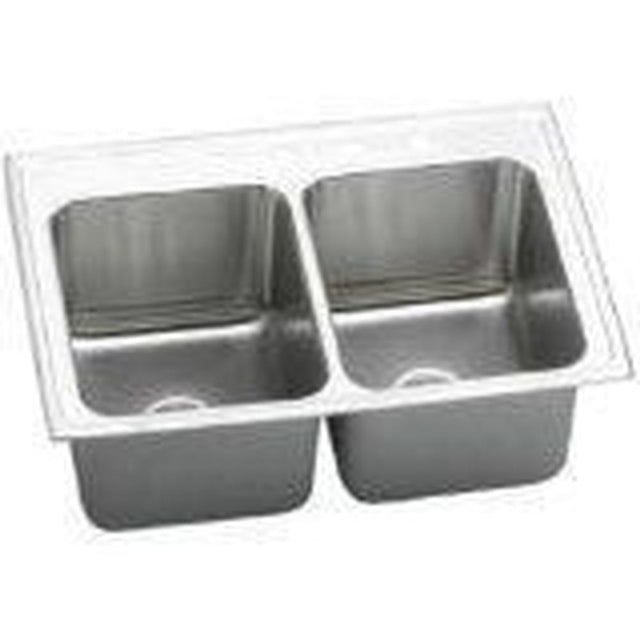 Elkay - 18 Gauge Stainless Steel 33'' x 22'' x 12.125'' Double Bowl Drop-in Kitchen Sink