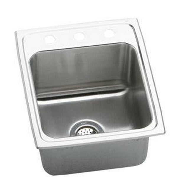 Elkay - 18 Gauge Stainless Steel 17'' x 22'' x 10.125'' Single Bowl Top Mount Kitchen Sink - Lustrous Satin