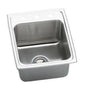 Elkay - 18 Gauge Stainless Steel 17'' x 22'' x 10.125'' Single Bowl Top Mount Kitchen Sink - Lustrous Satin
