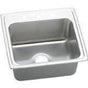 Elkay - 18 Gauge Stainless Steel 22'' x 19.5'' x 10.125'' Single Bowl Top Mount Kitchen Sink - Lustertone
