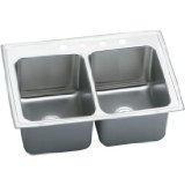 Elkay - 18 Gauge Stainless Steel 33'' x 22'' x 12.125'' Double Bowl Top Mount Kitchen Sink
