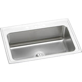 Elkay - 18 Gauge Stainless Steel 33'' x 22'' x 10'' Single Bowl Drop-in Kitchen Sink Kit - Lustrous Satin