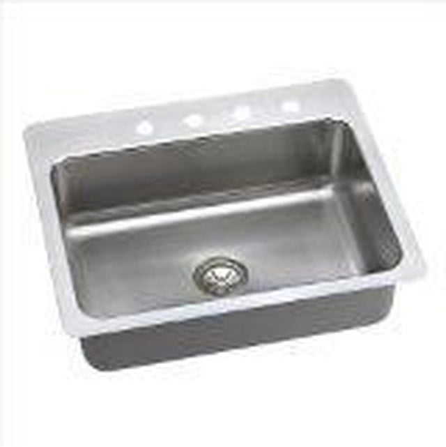 Elkay - 18 Gauge Stainless Steel 27'' x 22'' x 10'' Single Bowl Dual Mount Kitchen Sink