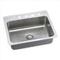 Elkay - 18 Gauge Stainless Steel 27'' x 22'' x 10'' Single Bowl Dual Mount Kitchen Sink