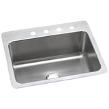Elkay - 18 Gauge Stainless Steel 27'' x 22'' x 10'' Single Bowl Dual Mount Kitchen Sink - Lustrous Satin
