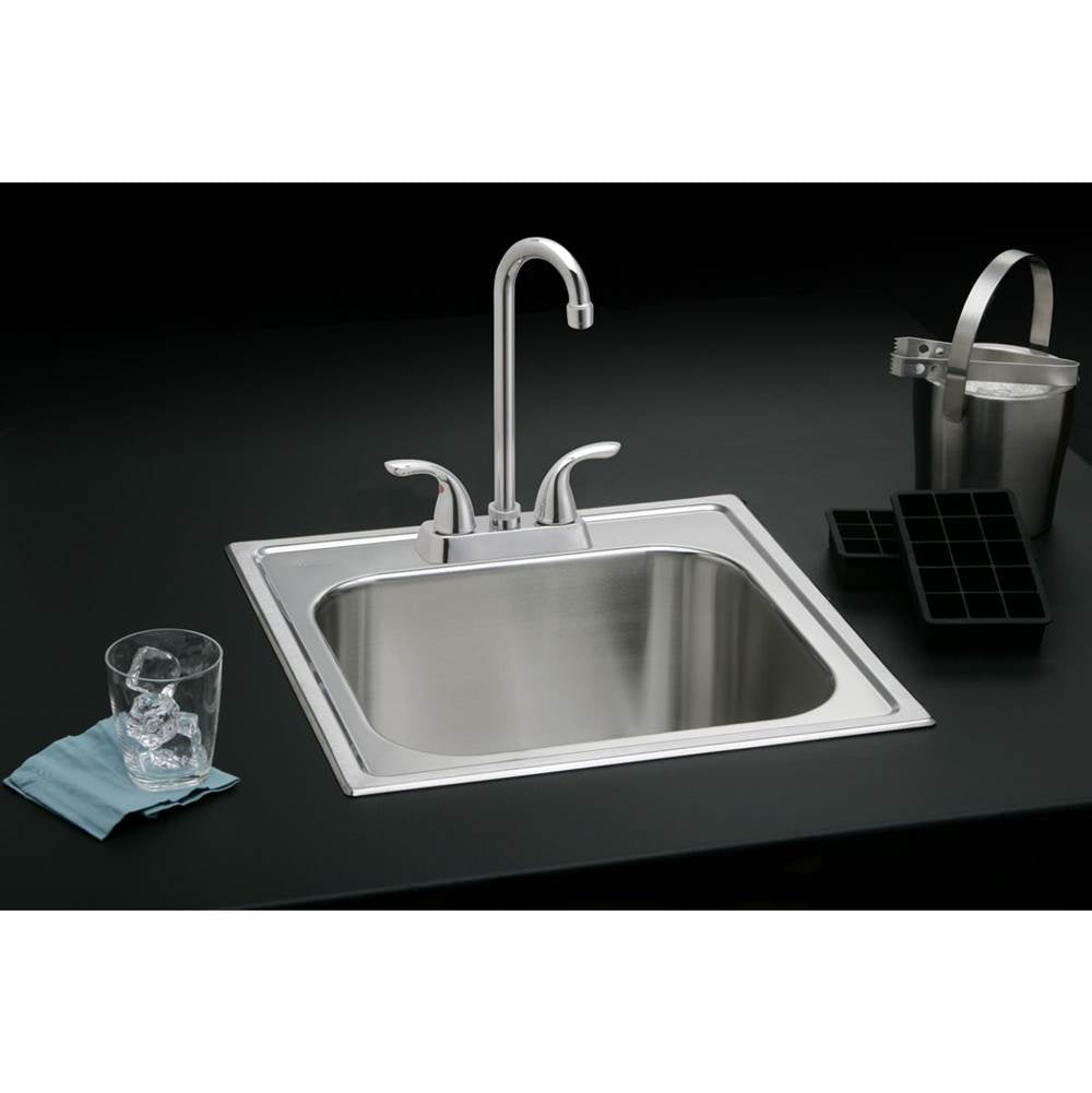 20 Gauge Stainless Steel 20'' x 20'' x 10.125'' Single Bowl Drop-in Laundry/Utility Sink