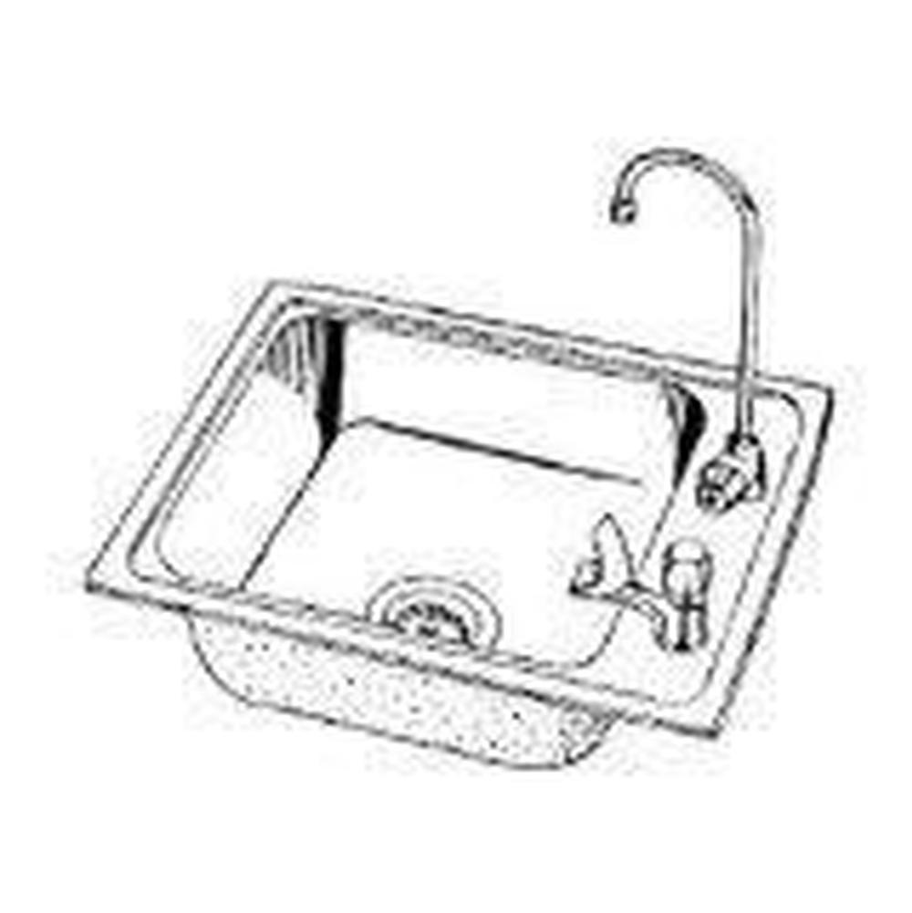 Elkay - 18 Gauge Stainless Steel 22'' x 17'' x 6'' Single Bowl Drop-in Sink