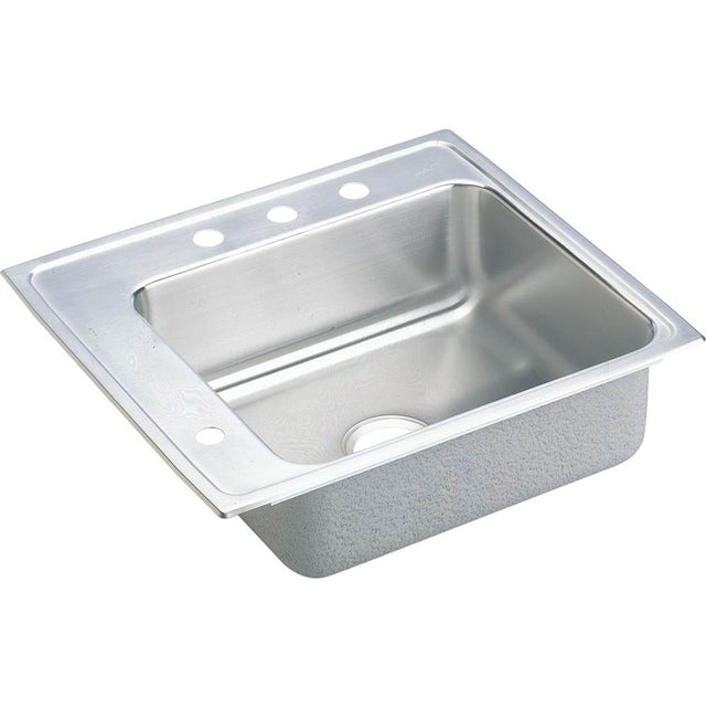 Elkay - 18 Gauge Stainless Steel 22'' x 19.5'' x 4.5'' Single Bowl Drop-in Sink - Lustrous Satin