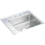 Elkay - 18 Gauge Stainless Steel 22'' x 19.5'' x 6'' Single Bowl Drop-in Sink - Lustrous Satin