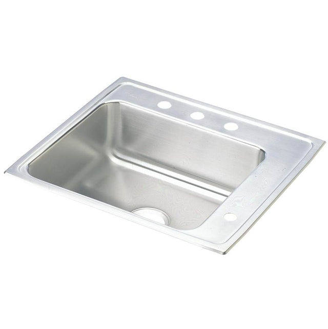 Elkay - 18 Gauge Stainless Steel 22'' x 19.5'' x 6'' Single Bowl Drop-in Sink - Lustrous Satin