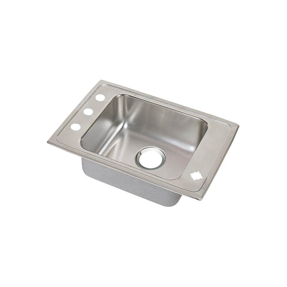 Elkay - 18 Gauge Stainless Steel 31'' x 19.5'' x 6'' Single Bowl Drop-in Sink - Lustrous Satin