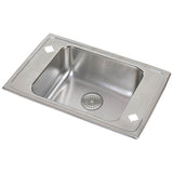 Elkay - 18 Gauge Stainless Steel 31'' x 19.5'' x 5.5'' Single Bowl Drop-in Sink - Lustrous Satin