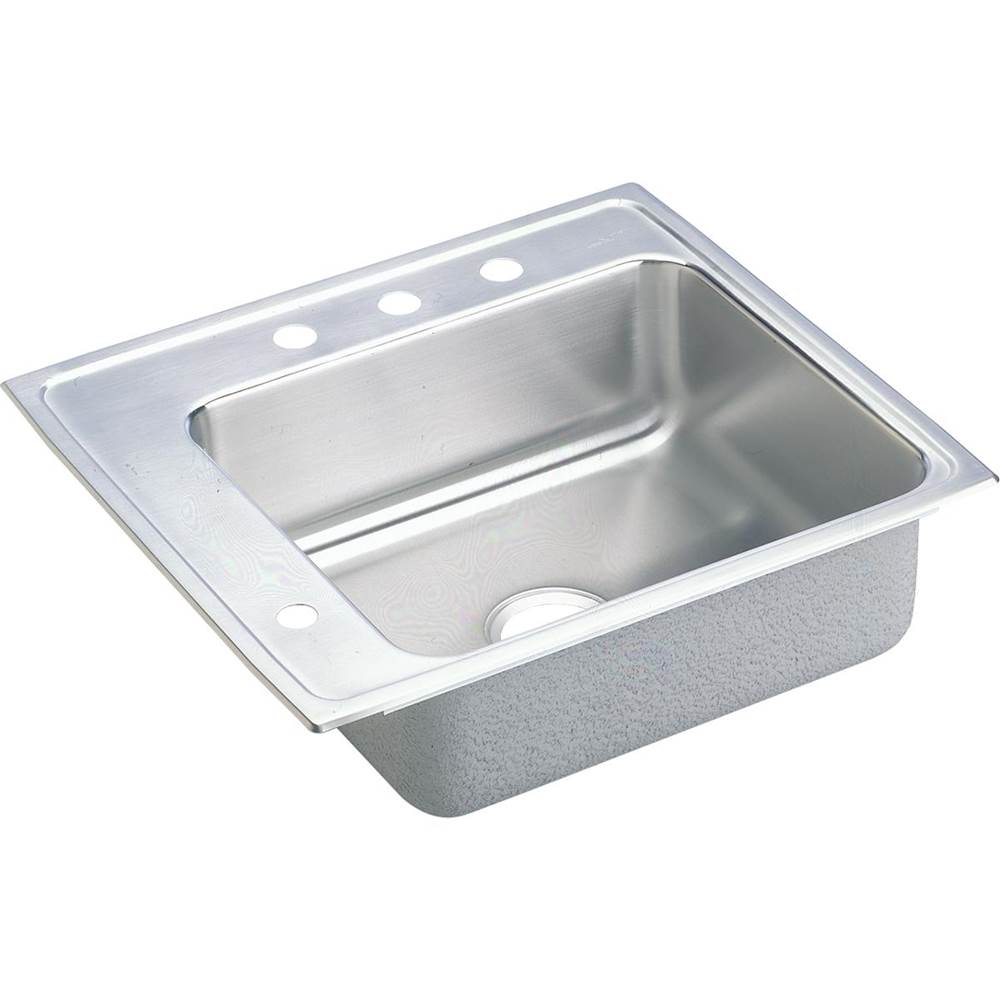 Elkay - 18 Gauge Stainless Steel 25'' x 22'' x 5.5'' Single Bowl Drop-in Sink - Lustrous Satin